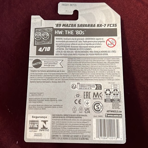 HOTWHEELS 93 MAZDA SAVANNA RX7 FC3S - Picture 2 of 2